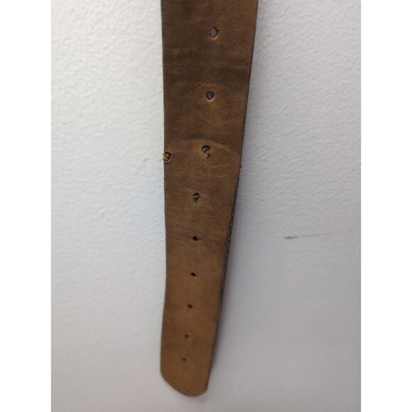 Justin made in USA soft golden brown leather belt 42 - Picture 4 of 9